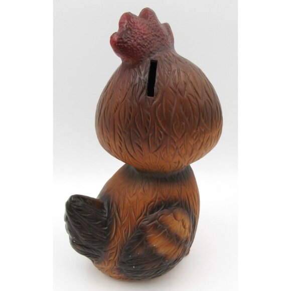 Vintage Enesco Japan Sad Eyed Chicken 11" Coin Bank + Original Stopper - Picture 3 of 5